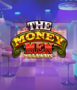 Dive into the exciting world of The Money Men Megaways slot by Pragmatic Play, highlighting a vibrant logo with glittering stars on a luxurious casino backdrop. This graphic conveys the energy and allure of Megaways slots with its striking design and colorful ambiance. Great for slot game lovers seeking Vegas-style excitement. 