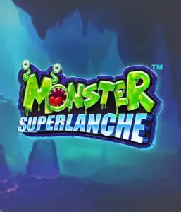 Enter the eerie depths with the Monster Superlanche game by Pragmatic Play, highlighting a vivid and playful monster logo against a misty cave background. This graphic portrays the thrilling experience of a monster-themed game, great for those who enjoy quirky themes, offering a unique play experience. 