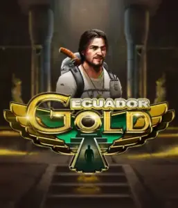 ELK Studios' Ecuador Gold slot displayed with its lush jungle backdrop and symbols of South American culture. Highlighted in this image is the slot's expansive 6-reel layout, alongside its innovative game mechanics, appealing for those interested in adventurous slots.